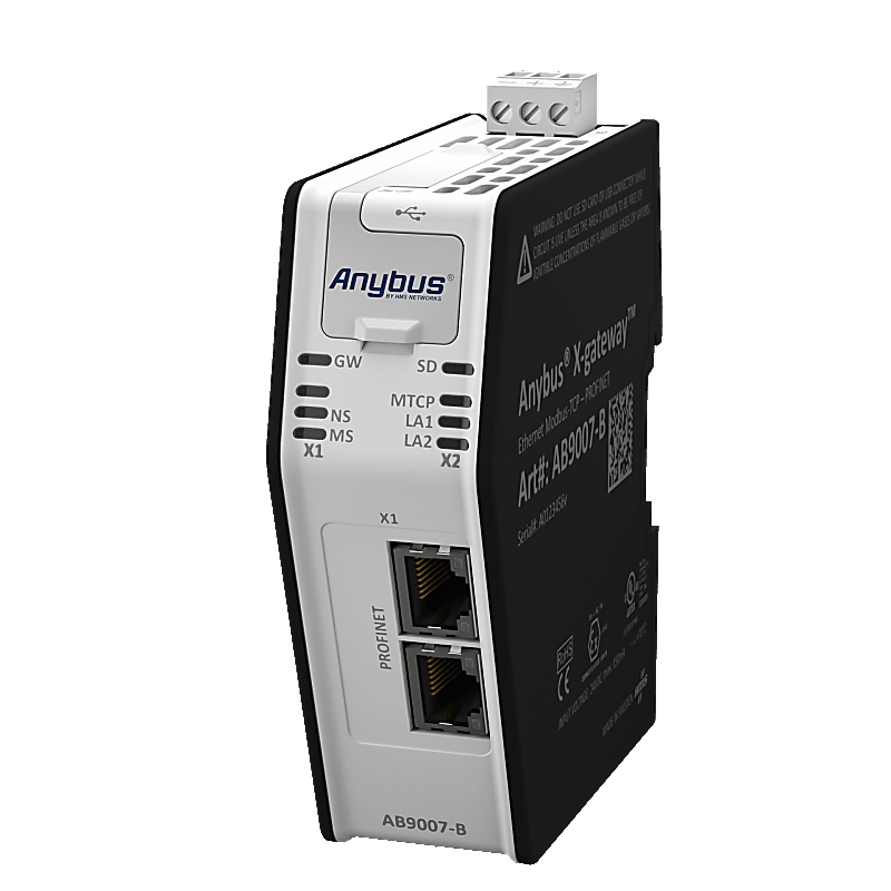 Imagen representativa del producto Anybus X-gateway – Modbus TCP Client – PROFINET-IO Device – AB9007-B número 1