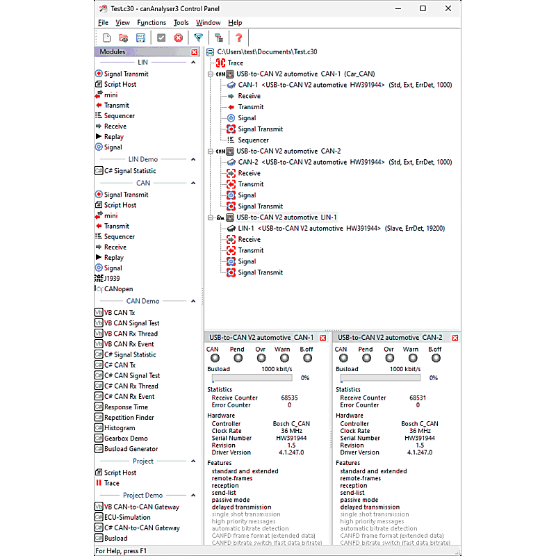 Imagem representativa do produto canAnalyser 3 Lite – 1.12.0166.31000 número 2