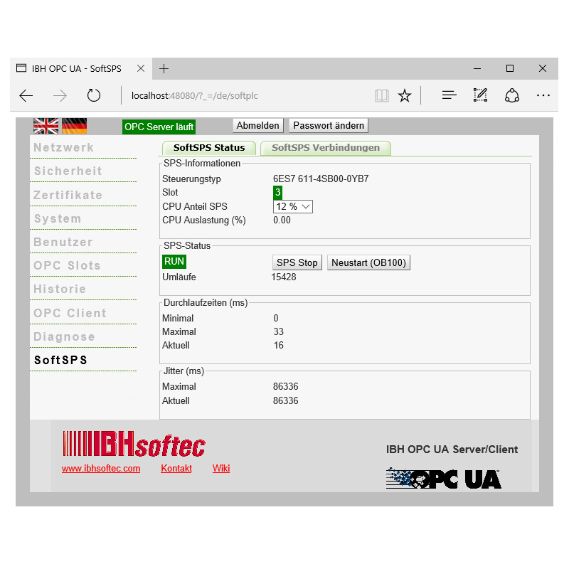 Imagen representativa del producto IBH OPC UA Server/Client – 1180 número 1