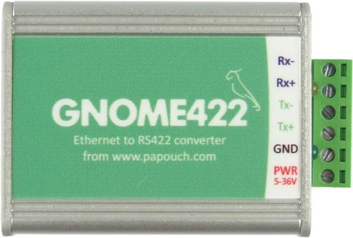 Imagen representativa del producto GNOME422: Ethernet to RS422 converter – GNOME422 número 1