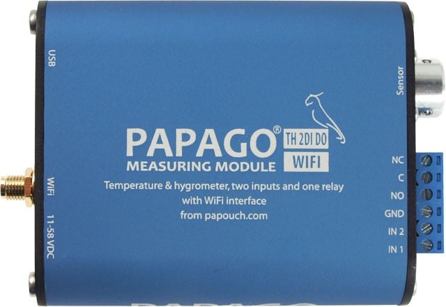 Imagen representativa del producto PAPAGO TH 2DI DO WiFi: Environment monitor – PGO_TH2DIDO_W_EU número 2