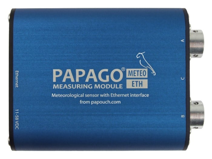 Imagen representativa del producto PAPAGO Meteo ETH: Industrial weather station main base with Ethernet and PoE – PGO_METEO_E_1 número 3