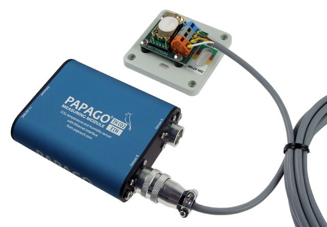 PAPAGO TH CO2 ETH: CO2, Temperature and Humidity Sensor with Ethernet ...
