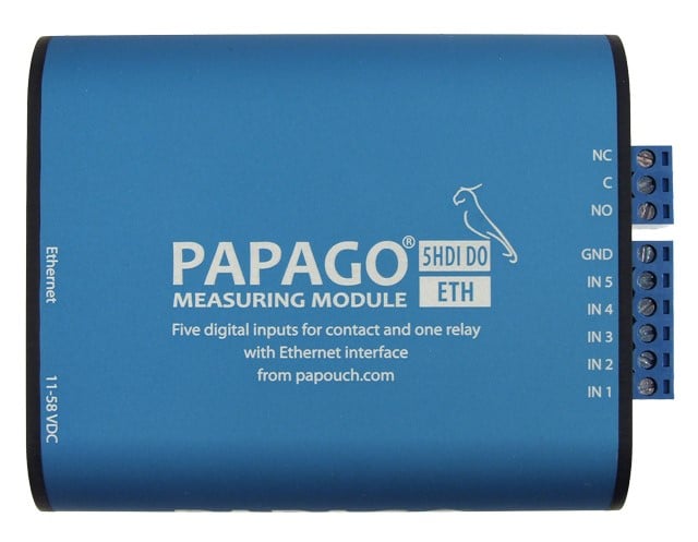Imagen representativa del producto PAPAGO 5HDI DO ETH: 5x digital input and 1 × relay – PGO_5HDIDO_E_1 número 3