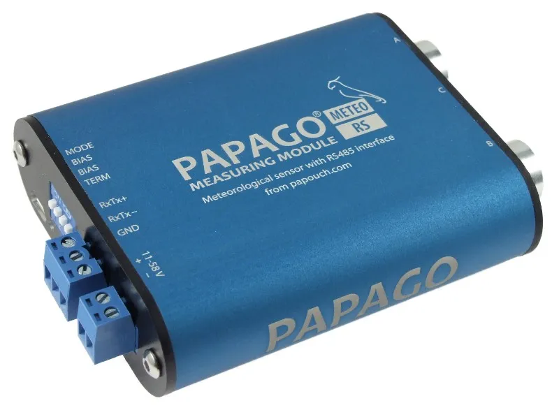 Imagen representativa del producto PAPAGO Meteo RS: Industrial weather station main base with with RS485 ModBus – PGO_METEO_R_1 número 1