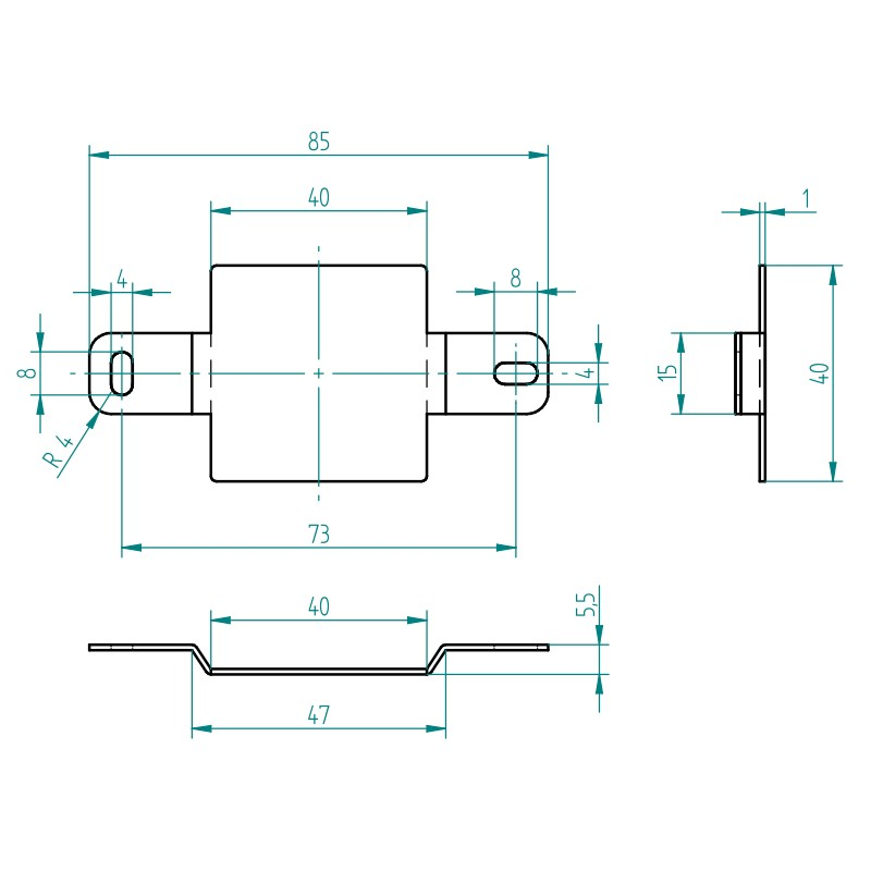 Imagen representativa del producto Wall Holder for TQS, Self-Adhesive – HLD_WALL_ADH número 5