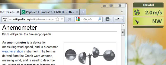Imagen representativa del producto Tx20eth – Ethernet Anemometer – TX20ETH_EU número 9